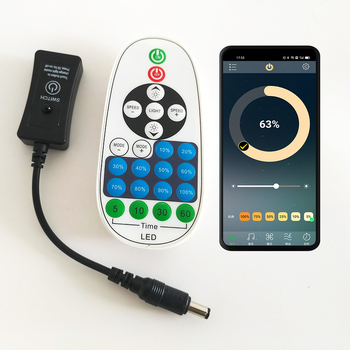 ZHENHUA KY-RF23-D1 RF димер за ниско напрежение LED ленти, DC12-24V, RF23-key дистанционно управление