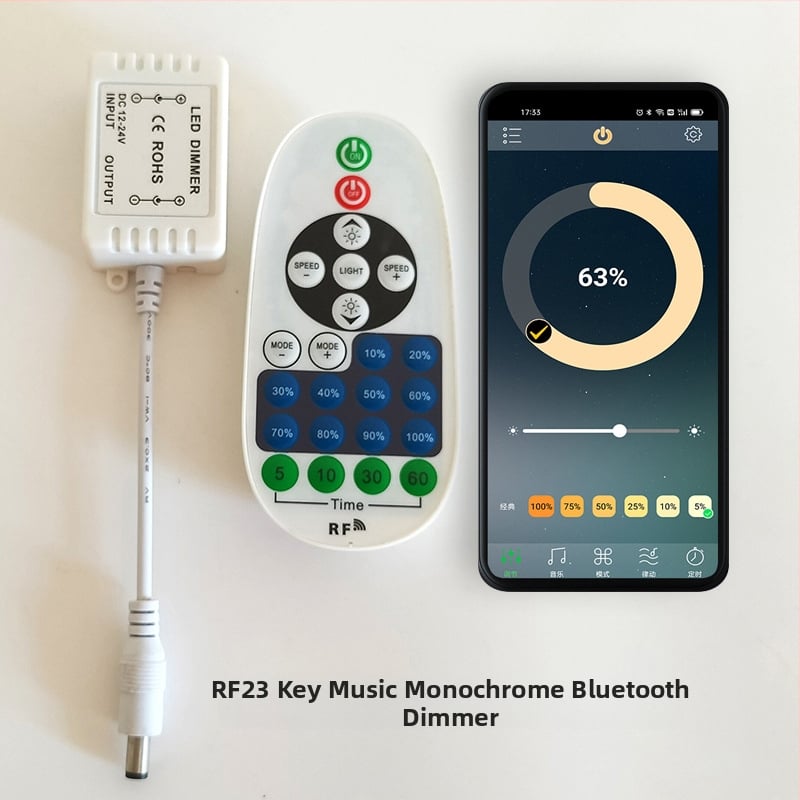 ZHENHUA KY-RF23-D1 RF димер за ниско напрежение LED ленти, DC12-24V, RF23-key дистанционно управление