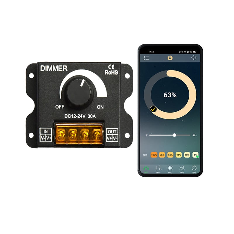 ZHENHUA KY-RF23-D1 RF димер за ниско напрежение LED ленти, DC12-24V, RF23-key дистанционно управление