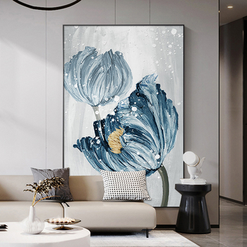 Διακοσμητικός πίνακας τοίχου με φυτά και λουλούδια, κρεμαστός με πλαίσιο PS, εκτύπωση inkjet, κατάλληλος για σαλόνι και υπνοδωμάτιο, σκανδιναβικό στυλ