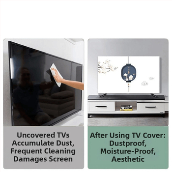 Κάλυμμα σκόνης τηλεόρασης για προστασία LCD, μοντέρνος μινιμαλιστικός σχεδιασμός, μοντέλο 2025