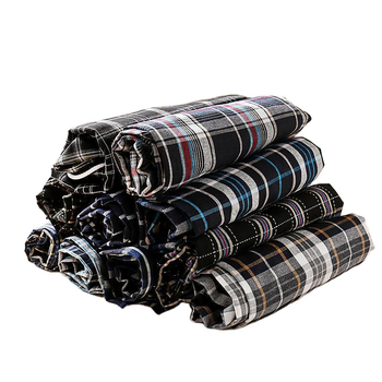 Ανδρικά καλοκαιρινά σορτς οικιακής χρήσης, ιάπων στυλ, καρό σχέδιο, υψηλή μέση, κοντό μήκος, ίσιο κόψιμο, λεπτό ύφασμα