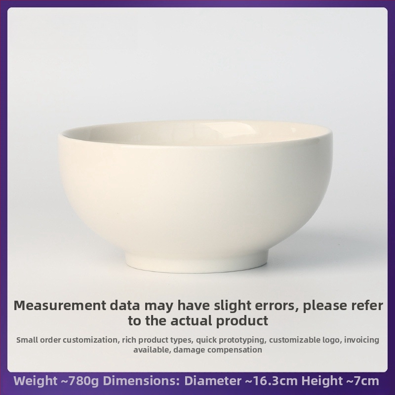 Порцеланова купа, персонализирана с печат на лого, подходяща за микровълнова фурна, домашна посуда за хранене