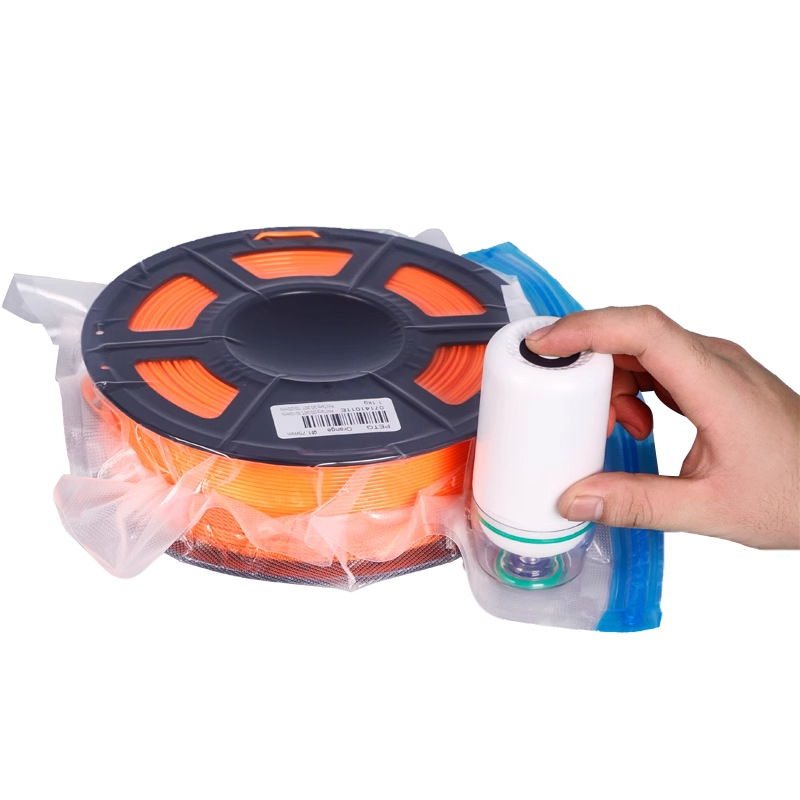 3D spausdinimo filamentų vakuuminės laikymo kišenės, PA+PE medžiaga, vakuuminis suspaudimo tipas, rinkinys 260 vnt., su siurbliu