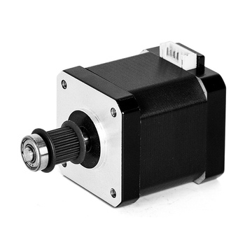 Μοτέρ βημάτων με 42-δοντι γρανάζι και συγχρονισμένο μηχανισμό γραναζιών, οδηγός δύο φάσεων τεσσάρων αγωγών για εξοπλισμό μεταφοράς, 12–24 V, 1.5–2 A, 1500–2000 rpm, 0.3 N·m