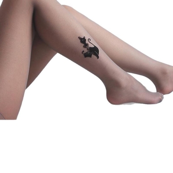 Catgirl koledžo stiliaus spausdintos kojinės, 15D plonos, spandekso mišinys 80-90%