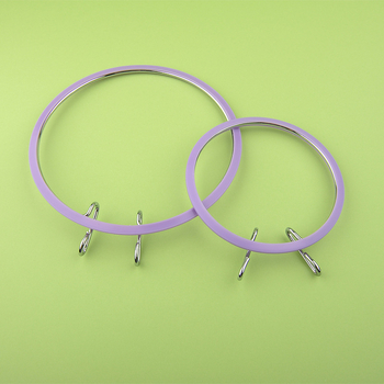 Πλαίσιο κεντήματος με μεταλλική κεφαλή, ρυθμιζόμενο, για σταυροβελονιά; μάρκα Cow puff, σετ 100 τεμάχια