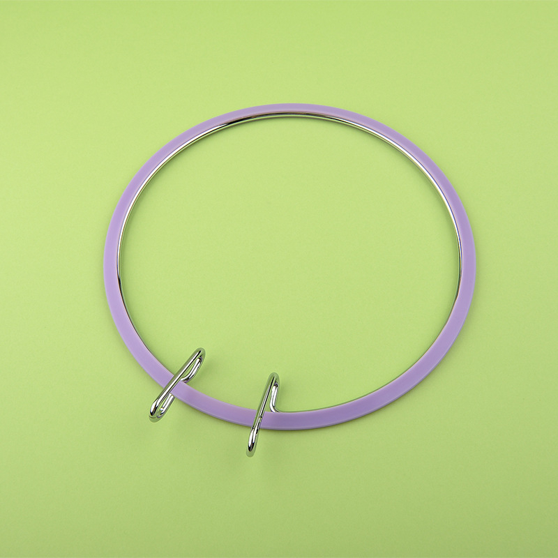 Ramă de broderie cu cap metalic, reglabilă, pentru broderie la cruce; Cow puff, pachet 100 buc.