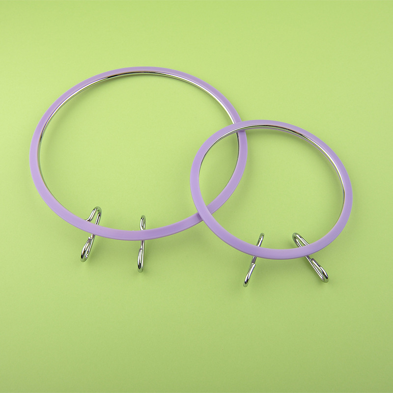 Ramă de broderie cu cap metalic, reglabilă, pentru broderie la cruce; Cow puff, pachet 100 buc.