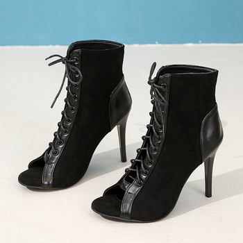 Moterų Romos stiliaus atidarytų pirštų sandalai, vasara 2023, viršutinė dalis audinys, PU vidus, gumos padas, priekyje ir gale raišteliai