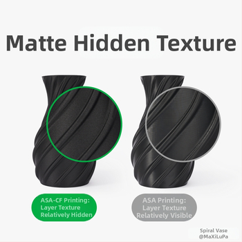 Νήμα 3D εκτύπωσης ASA-CF με ανθρακονήματα – Υψηλή αντοχή, σκληρότητα, αντοχή σε εξωτερικές συνθήκες, αντίσταση σε παραμόρφωση