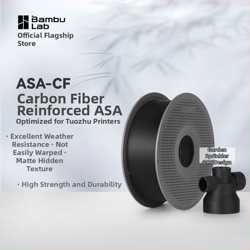 Νήμα 3D εκτύπωσης ASA-CF με ανθρακονήματα – Υψηλή αντοχή, σκληρότητα, αντοχή σε εξωτερικές συνθήκες, αντίσταση σε παραμόρφωση