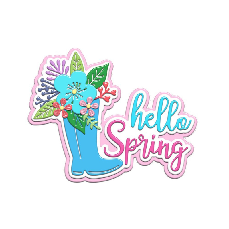 Yi Xuan Emblēšanas nazis somu dekorēšanai, oglekļa tērauds, liešana, forma „Spring Water Shoes“