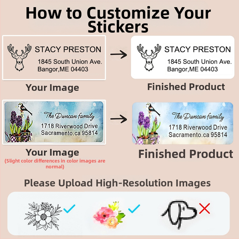 Персонализирани етикети за чаши с млечен чай и етикети за опаковки за доставка – готов дизайн с лого, PVC самозалепващ материал; код на продукта 6325; персонализиране по снимка; температурна устойчивост до 30°C