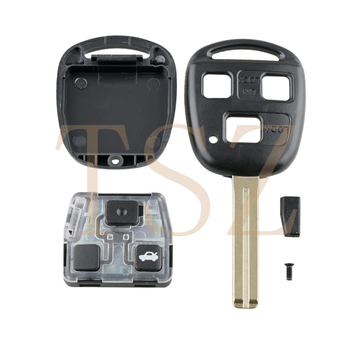 TSZ Κλειδί αυτοκινήτου για Lexus Lingzhi, 3 κλειδιά, περίβλημα από μηχανική πλαστική ύλη, PP τσιπ, τηλεχειριστήριο