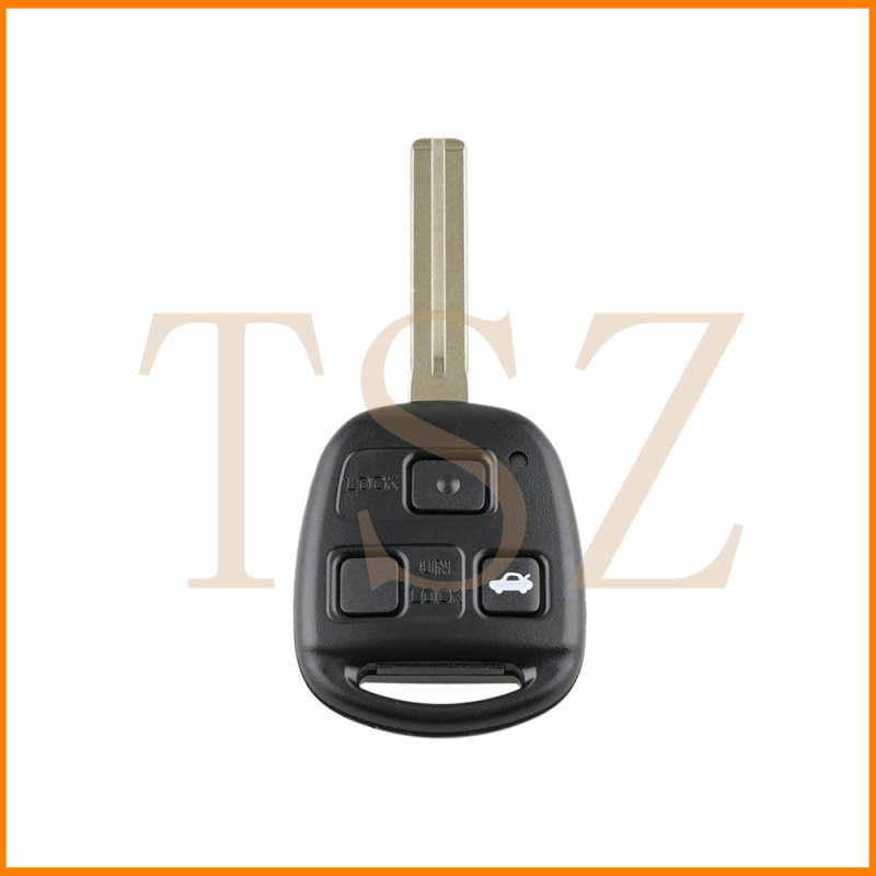 TSZ Lexus Lingzhi autókulcs, 3 kulcsos, tokozás műanyagból, PP chip, távirányító