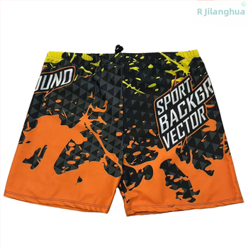 Vyriniai plaukimo šortai su spaudiniu, poliesterio 86% + elastano 14%, greitai džiūsta, pamušalas poliesteris 80%, tinkami plaukimui