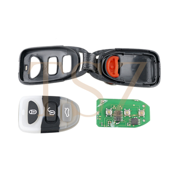 Automobilio klavišų korpusas OSLOKA-310T/360T/950T su 3+1 klavišais, 315 MHz, inžineriniai plastikai, PP lustas, 21 g