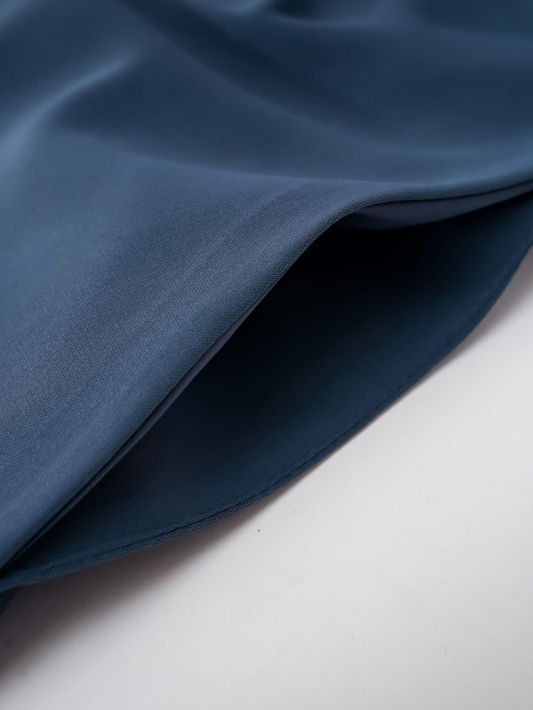 Hosszú ruha övvel és lantern ujjaival | Smocking, 80-90% poliészter