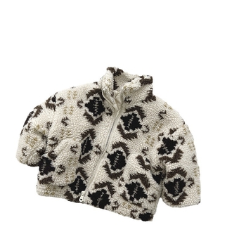 Dječja zimska jakna u korejskom stilu, 100% poliester, zatvarač, visok ovratnik, unisex, za uzrast 3–8 godina.