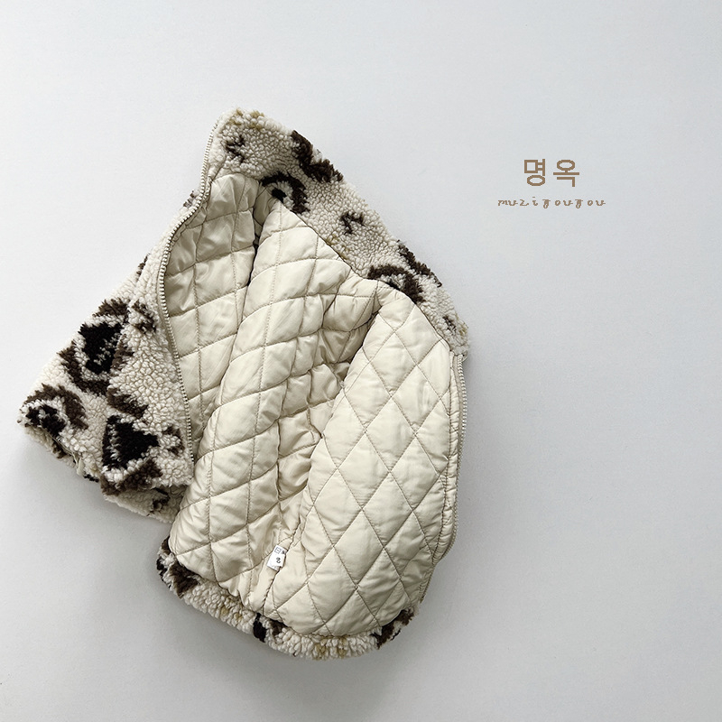 Dječja zimska jakna u korejskom stilu, 100% poliester, zatvarač, visok ovratnik, unisex, za uzrast 3–8 godina.