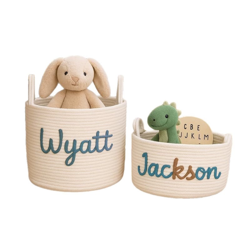 Coș de depozitare din sfoară de bumbac x632 – țesătură de bumbac, cutie 30 bucăți, organizator interior