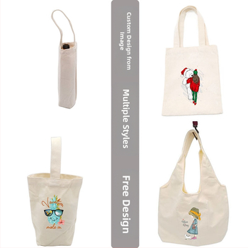 Pritaikoma drobės pirkinių tašė su dugnu ir šonais, šilumos perdavimo spauda