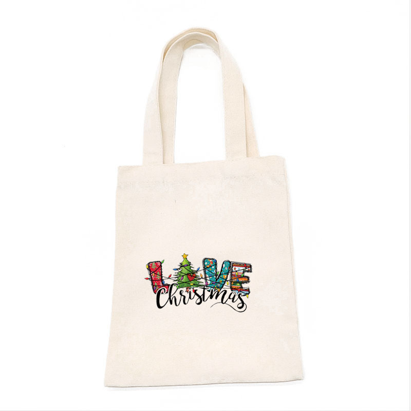 Pritaikoma drobės pirkinių tašė su dugnu ir šonais, šilumos perdavimo spauda