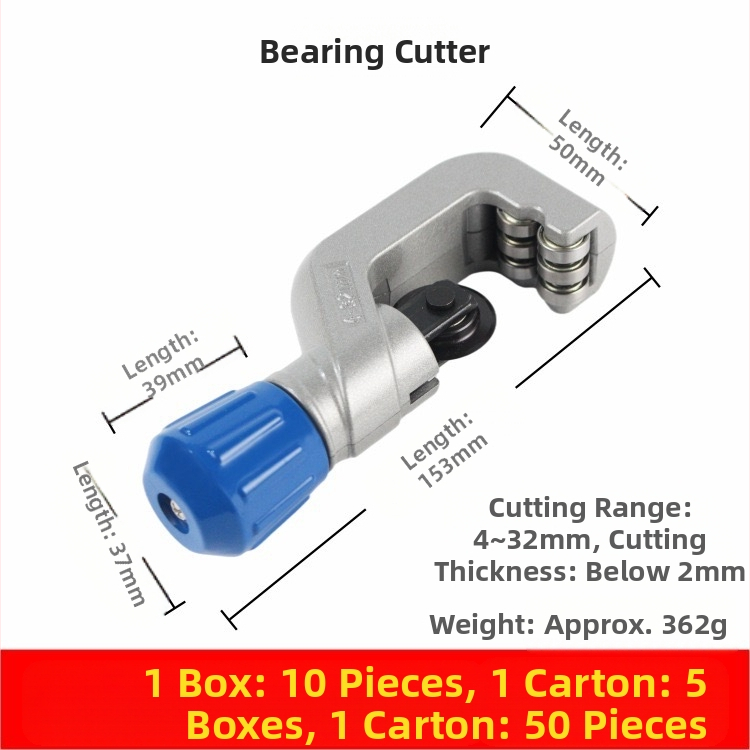 Csapágytípusú csővágó – forgatható, kézi, alumínium kivitel