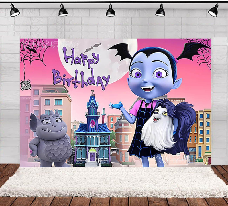 Vinilinė nuotraukų fone su cartoon dizainu, tinkama scenos fotografavimui, svoris 0,11–0,16 kg