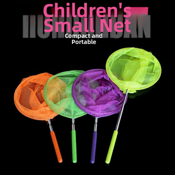 Nerūdijančio plieno ištraukiamas tinklas vabzdžiams gaudyti ir žvejoti, lauko šeimos naudojimui, su maža tinklo galva