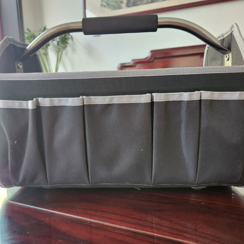 Sklopivi set alata s ručkom od nehrđajućeg čelika i OKvirom od PP ploče, kapacitet 25 L, nosivost 10 kg