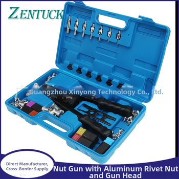 Ručni set alata za rivet-nut, 125 kom., aluminijske rivet-nut M3–M12, u kutiji, bez površinske obrade