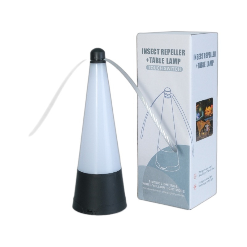 Išorinis LED insektų atbaidiklis nuo uodų ir musių – įkraunamas elektroninis žudikas su prisilietimo mygtuku