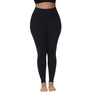 Hlače-leggings za sport i jogu — uski kroj, prozračan, visok struk; materijal najlon s kloriranom vlaknom, jednobojne, prilagodljiv kroj.