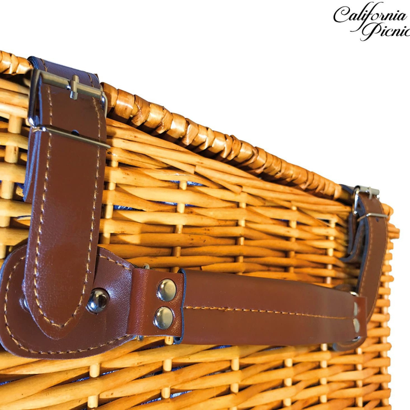 Coș de picnic din ratan, destinat fructelor și legumelor, modelul 107, pachet 32, stil idilic