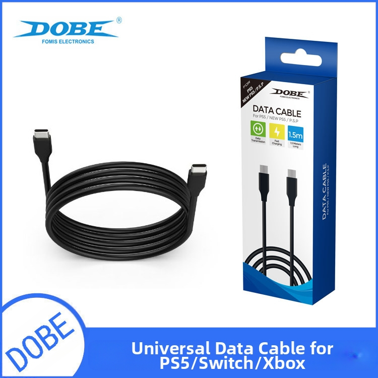 PS5 Portal USB-C nabíjací a dátový kábel pre PS5, NS a Xbox - 1,5 m, univerzálny kábel na nabíjanie a prenos dát