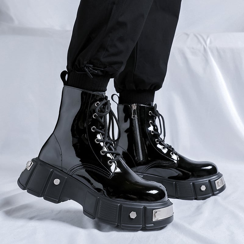 Martin bateliai su gumine paduve, viršus iš mikropluošto, aukštas viršus, apvali nosis