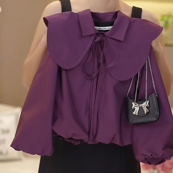 Dječji kaput za djevojčice, korejskog stila, okrugli ovratnik, kratka duljina, poliester tkanina