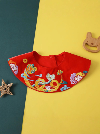 Μπιμπ για μωρά, βαμβακερό ύφασμα, ζωικό μοτίβο, απορροφητικό, για 1–3 ετών, Ασφάλεια Κλάσης Α