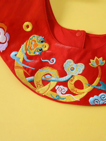 Μπιμπ για μωρά, βαμβακερό ύφασμα, ζωικό μοτίβο, απορροφητικό, για 1–3 ετών, Ασφάλεια Κλάσης Α