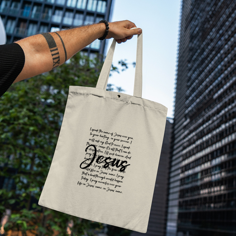 Τσάντα καμβά με αγγλικό μοτίβο, σύγχρονο μινιμαλιστικό στυλ, δυνατότητα εκτύπωσης λογότυπου