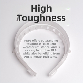 PETG νήμα για εκτυπωτή 3D – υψηλή διαφάνεια, υψηλή ανθεκτικότητα, 1 kg, Υλικό FDM