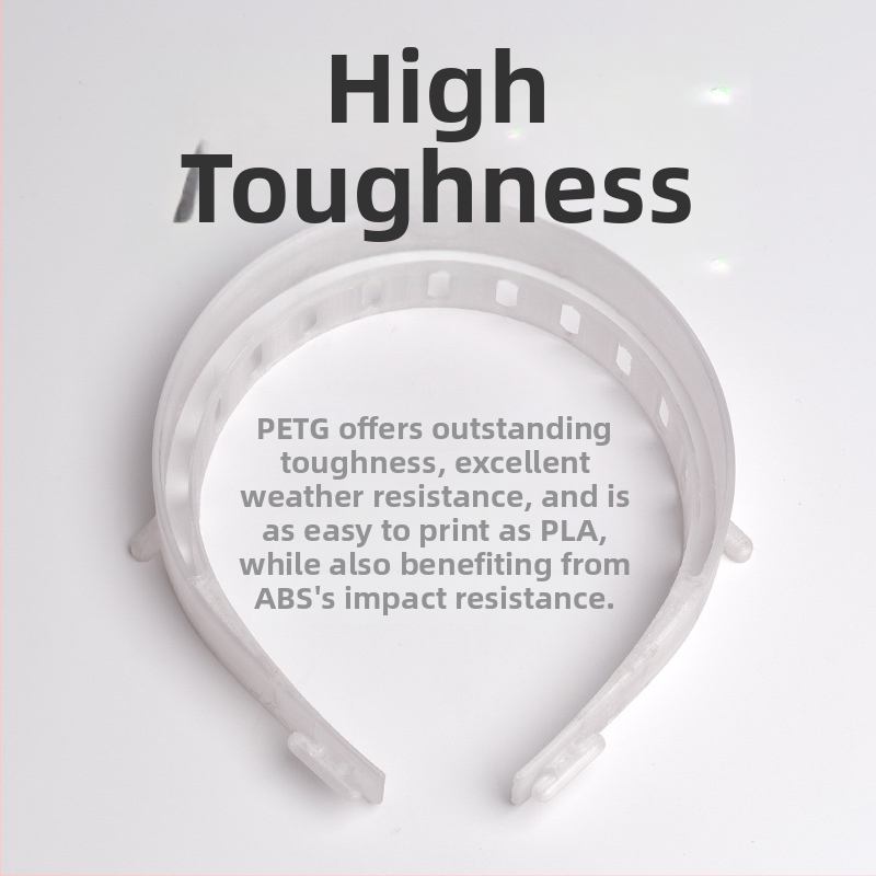 PETG филамент за 3D принтер – висока прозрачност, висока издръжливост, 1 кг, FDM материал