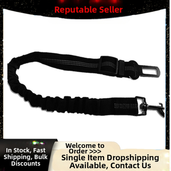 Automobilio saugos dirža gyvūnams: šunims ir katėms, nailonas + lydinys, išplėčiamas, pakuotė 100 vnt.