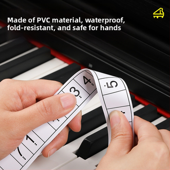 Χάρακας μετατόπισης πιάνου για ηλεκτρονικό πιάνο με 88 πλήκτρα – αυτοκόλλητο για το πληκτρολόγιο