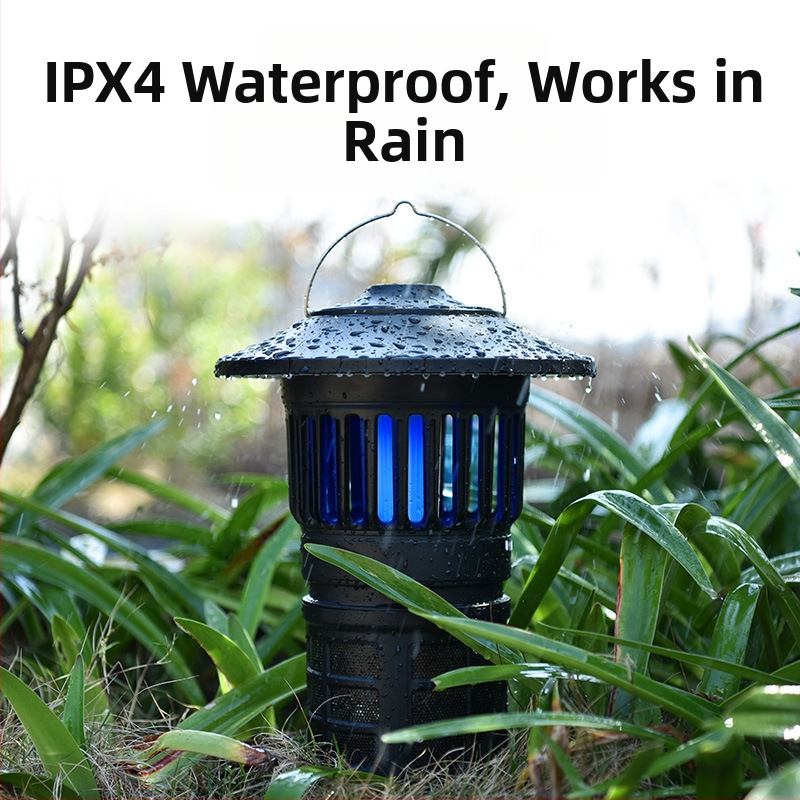 LED USB презареждаща къмпинг лампа с убиване на комари – 2-в-1 външна лампа за къмпинг, 5V, 0,06W, бутонен превключвател