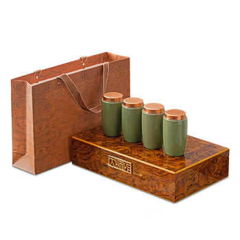 Keraminė uždaroma arbatos talpykla su Ge Kiln modeliu, Ice Crack glazūra, šiuolaikiškas minimalistinis stilius, sveria 2,5