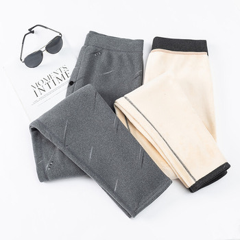 Vyrų šiltos vilnonės kelnės su fliso pamušalu, geometrinis raštas, dviejų sluoksnių, tankus audinys 251–300 g/m², ruduo 2024