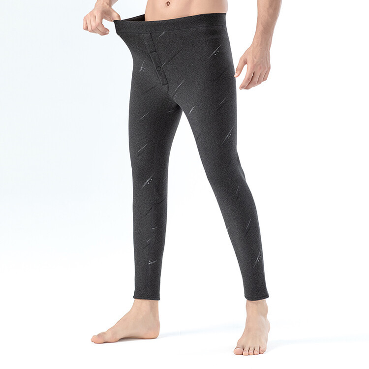 Vyrų šiltos vilnonės kelnės su fliso pamušalu, geometrinis raštas, dviejų sluoksnių, tankus audinys 251–300 g/m², ruduo 2024